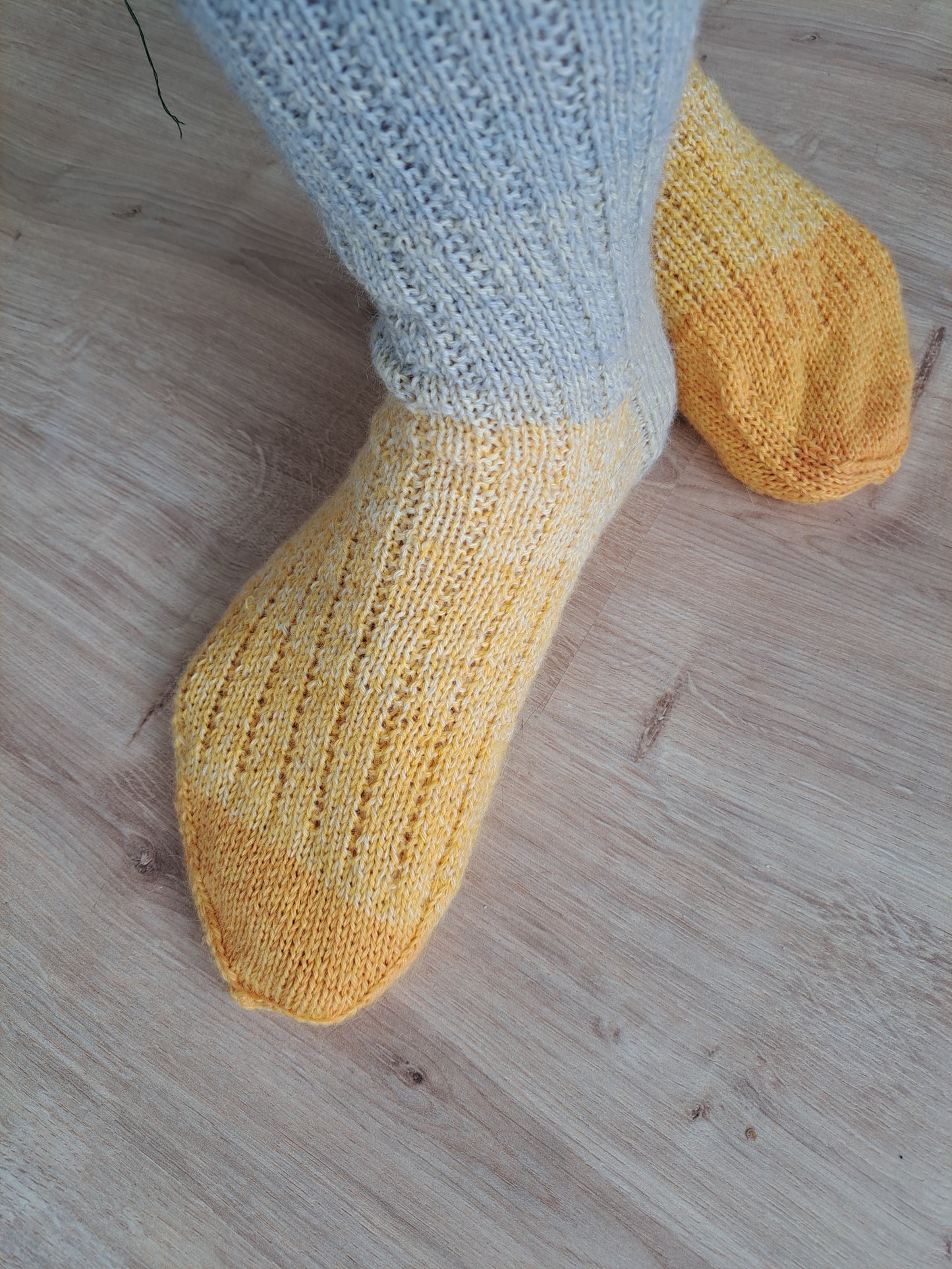 chaussettes fines - soleil d'automne dans les bouleaux- pointure 42/44