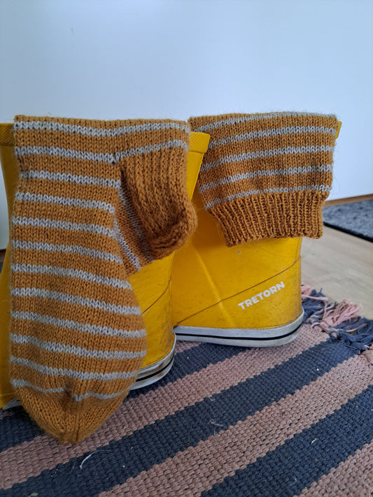 chaussettes fines - marinières d'automne_ pointure 39/41