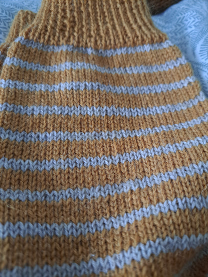 chaussettes fines - marinières d'automne_ pointure 39/41