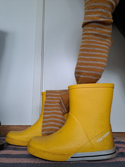 chaussettes fines - marinières d'automne_ pointure 39/41