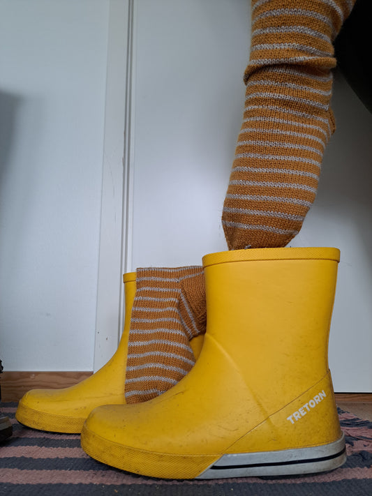 chaussettes fines - marinières d'automne_ pointure 39/41