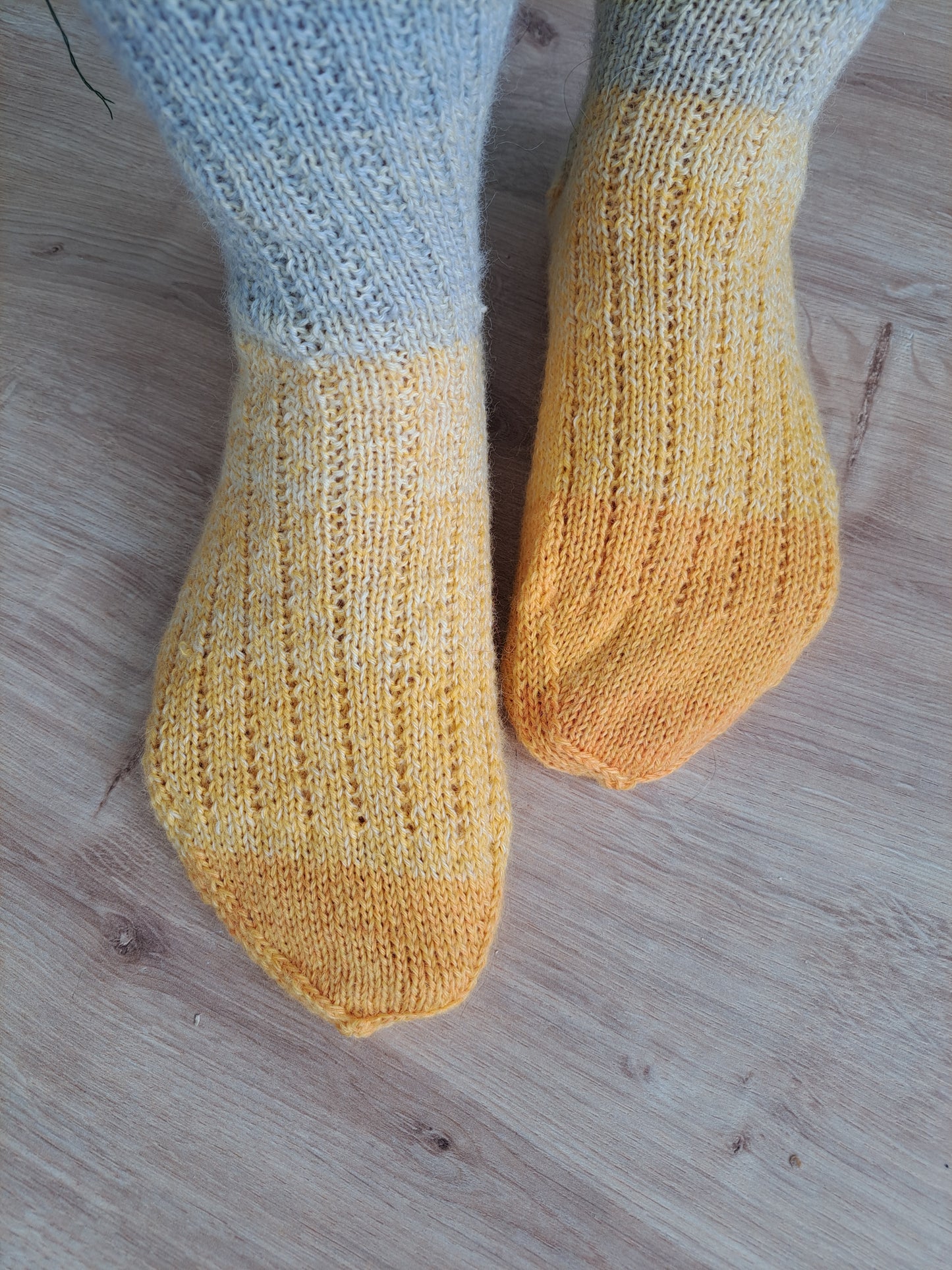 chaussettes fines - soleil d'automne dans les bouleaux- pointure 42/44
