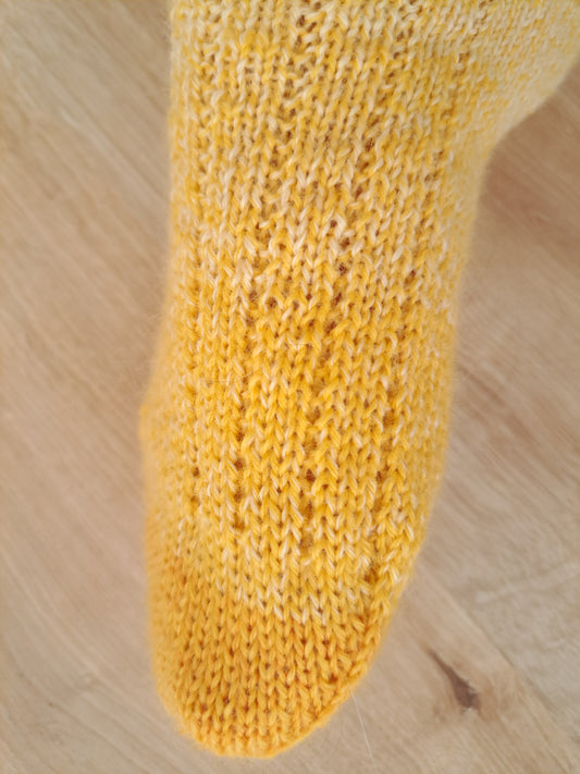 chaussettes fines - soleil d'automne dans les bouleaux- pointure 42/44