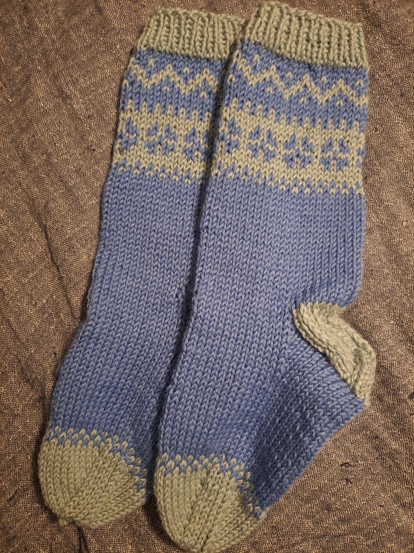 Chaussettes Folk scandinave- version laine épaisse