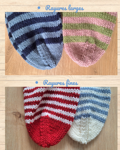 chaussettes moelleuses en laine ( version mi-mollet)